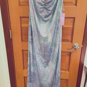 Forever 21 Mermaid Collection - Iridescent Strapless Maxi Dress